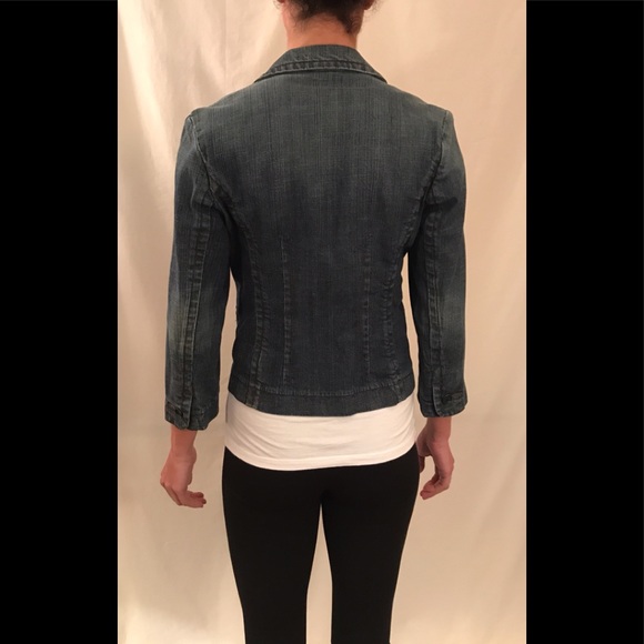 Express Jean blazer 3/4inch sleeves - Picture 2 of 3